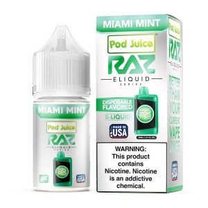 RAZ x Pod Juice Salts Miami Mint