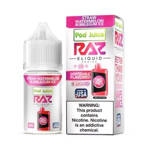 RAZ x Pod Juice Salts Strawberry Watermelon Bubblegum Ice