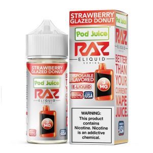 RAZ x Pod Juice Strawberry Glazed Donut