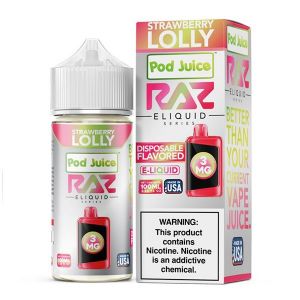 RAZ x Pod Juice Strawberry Lolly