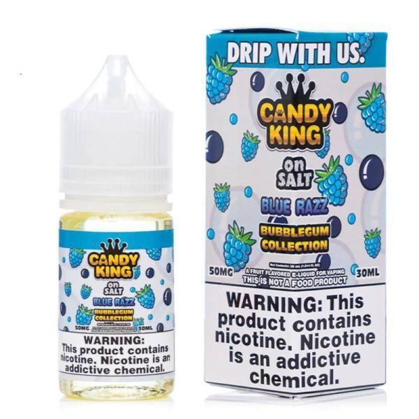 Candy King on Salt Blue Razz Bubblegum