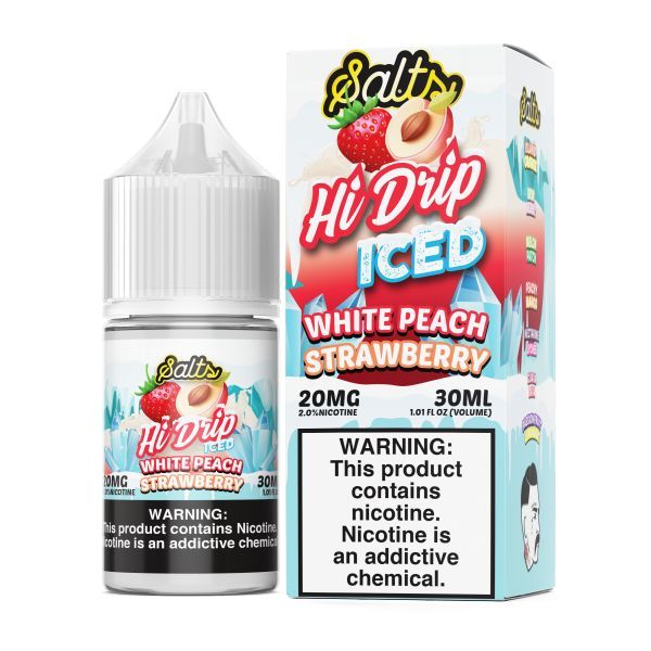 Hi-Drip Salts White Peach Strawberry Iced