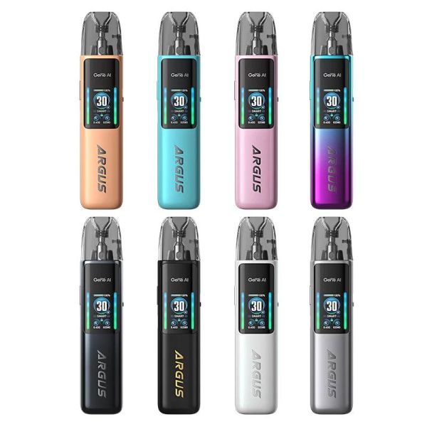 Lineup of all VooPoo Argust G2 Vape Kit colorways
