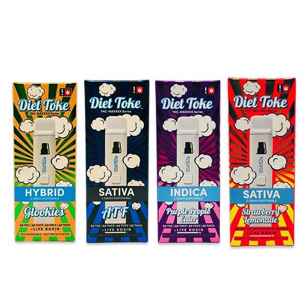 Diet Tokes MAXX Live Rosin Disposables