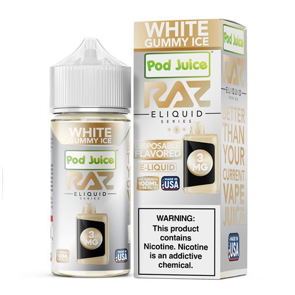 RAZ x Pod Juice White Gummy Ice