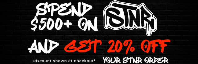 20% OFF STNR ORDERS OVER $500