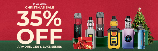 VAPORESSO 35% OFF HOLIDAY SALE