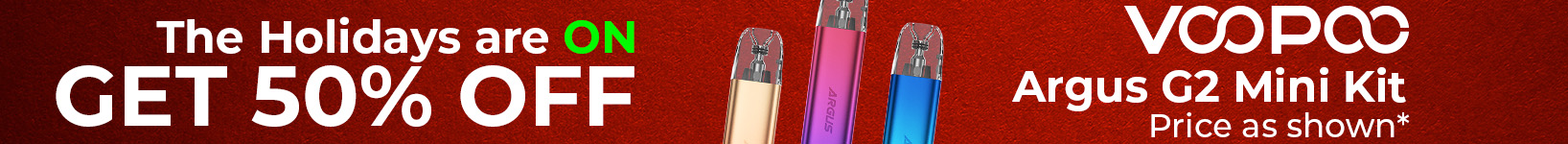 50% OFF THE VOOPOO ARGUS G2 MINI