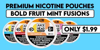 Juice Head Premium Nicotine Pouches $1.99 Can