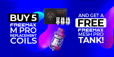 BUY 5 FREEMAX MPRO COILS AND GET A FREE TANK