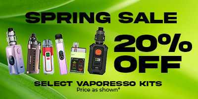 Vaporesso Spring Sale 20% Off Select Kits & Mods