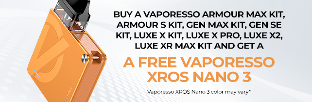 FREE VAPORESSO XROS NANO 3