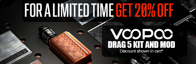 20% OFF VOOPOO DRAG 5 KIT AND MOD