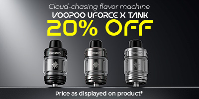 LIMITED TIME OFFER: Save 20% off the VooPoo Uforce-X Tank! 