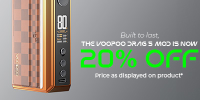  The VooPoo Drag 5 Kit and VooPoo Drag 5 Mod are now 20% OFF